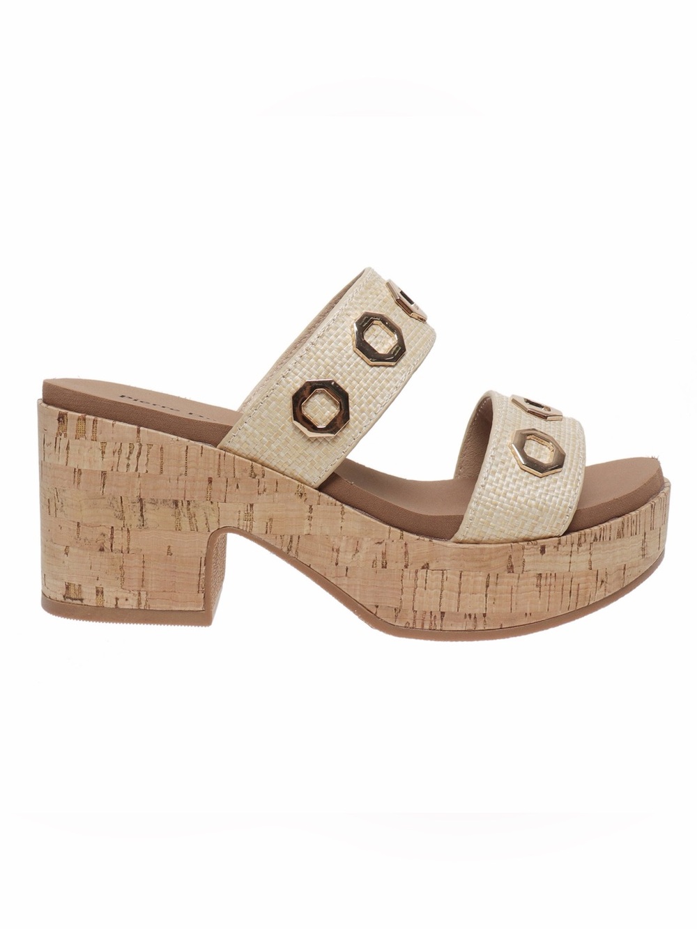 Pierre Dumas Natural Platform Sandals